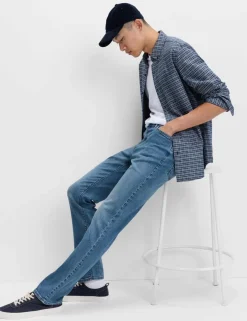 Straight Fit Stretch Jeans