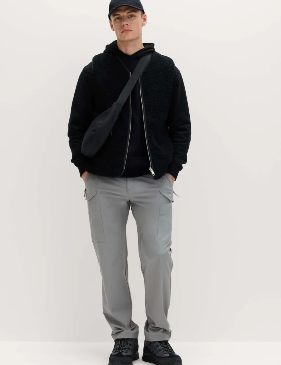Straight Fit Technical Cargo Trousers