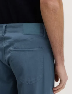 Straight Fit Textured 5 Pocket Trousers