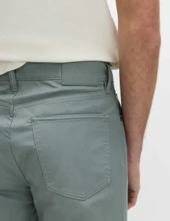 Straight Fit Textured 5 Pocket Trousers