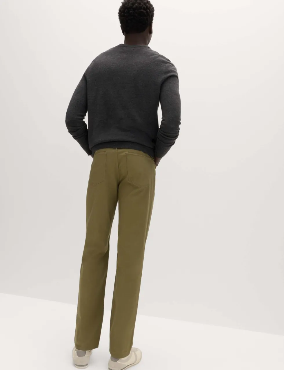 Straight Fit Textured 5 Pocket Trousers