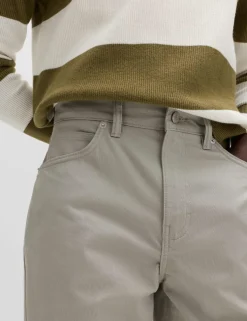 Straight Fit Textured 5 Pocket Trousers