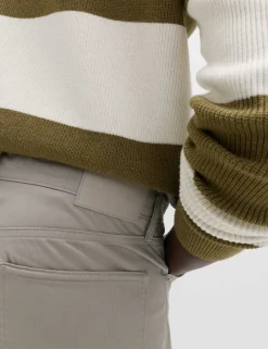 Straight Fit Textured 5 Pocket Trousers
