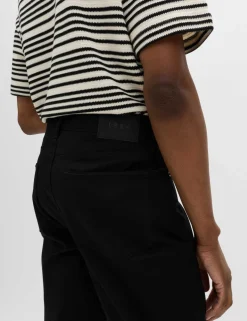Straight Fit Textured 5 Pocket Trousers