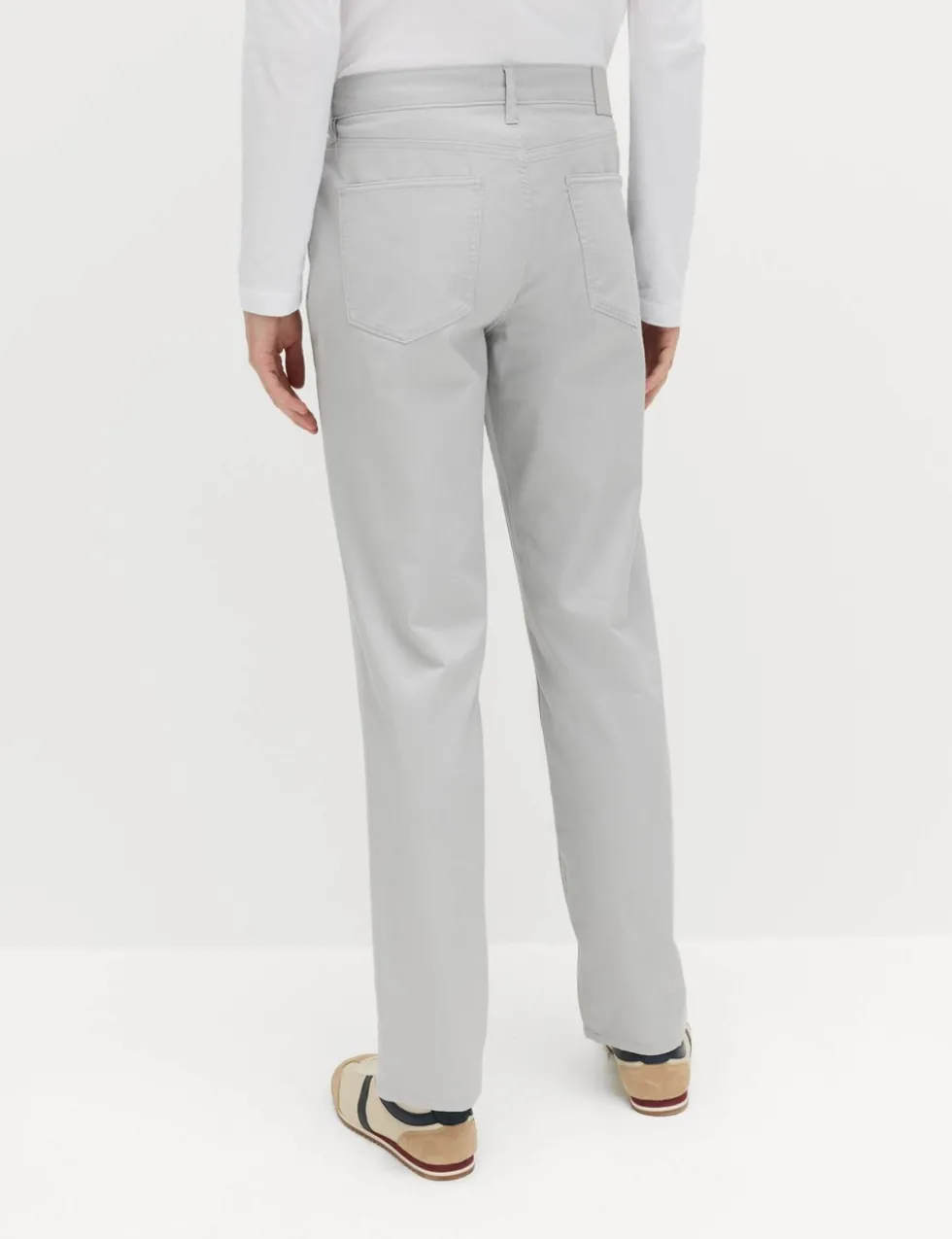 Straight Fit Textured 5 Pocket Trousers