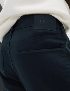 Straight Fit Textured 5 Pocket Trousers