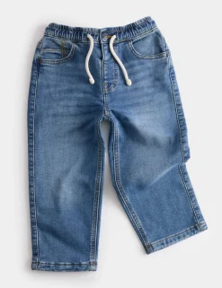 Straight Leg Cotton Rich Comfort Waist Jeans (2-8 Yrs)