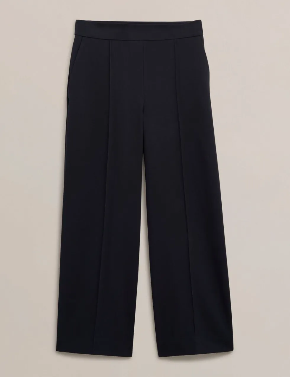 Straight Leg Cropped Trousers