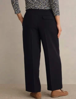 Straight Leg Cropped Trousers