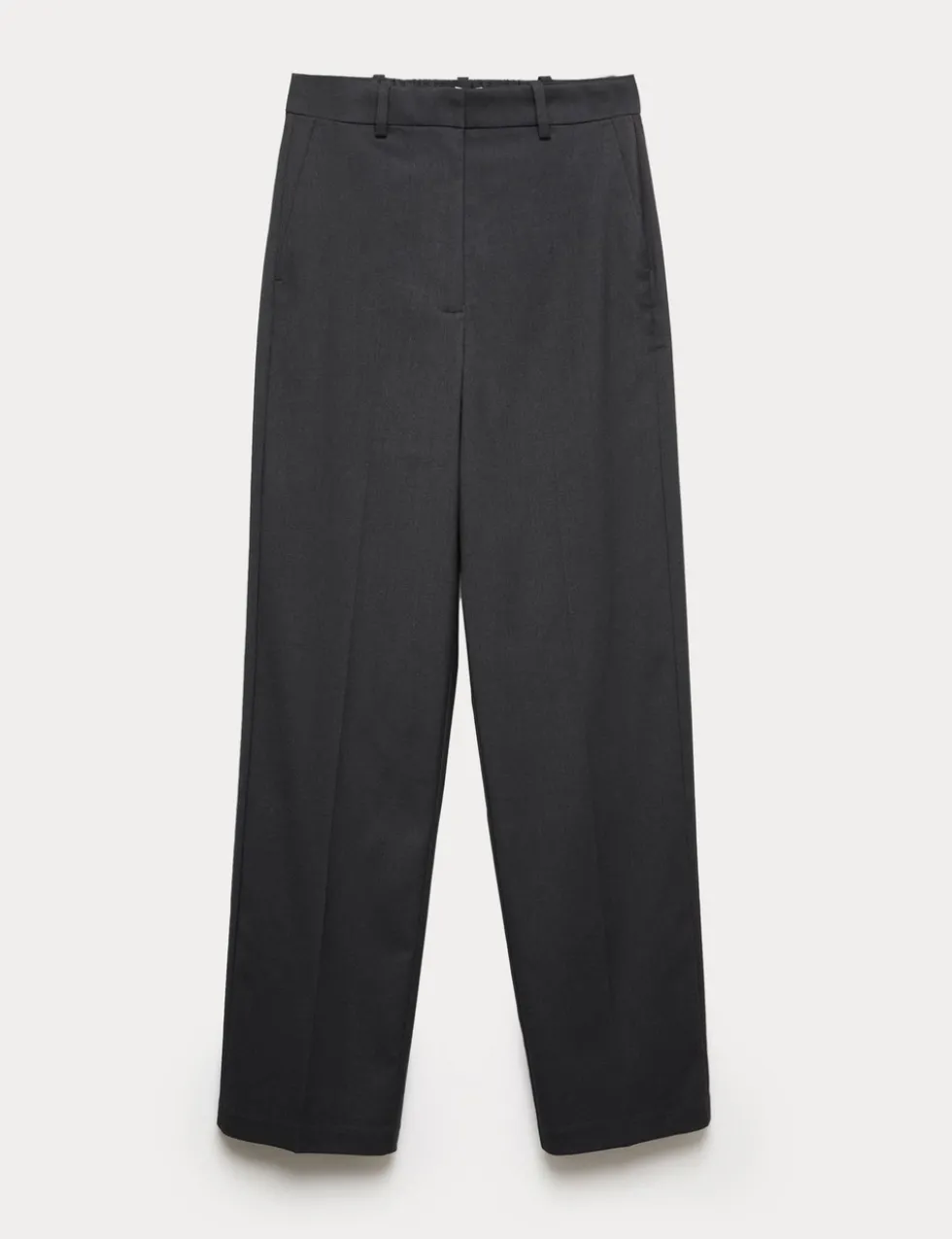 Straight Leg Trousers with Stretch