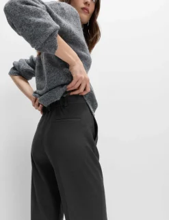 Straight Leg Trousers with Stretch