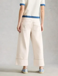 Straight Leg Turn Up Ankle Grazer Jeans