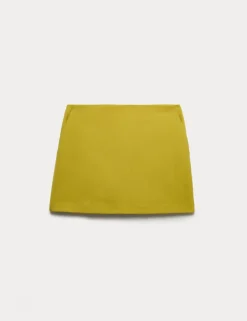 Straight Mini A-Line Skirt