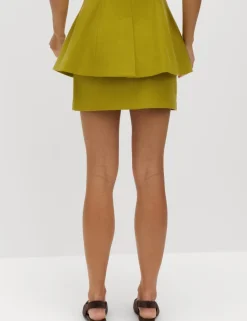 Straight Mini A-Line Skirt