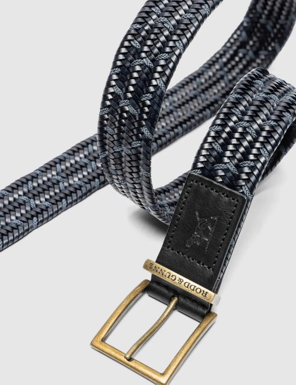 Stratford Leather Stretch Woven Belt