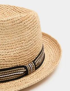 Straw Mid Brim Hat