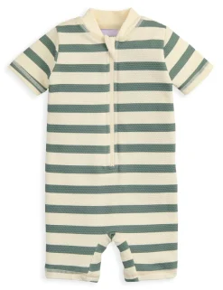 Stripe Rashsuit Swim All In One (0-3 Yrs)