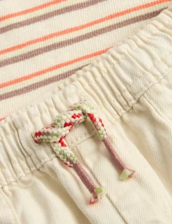 Stripe Top and Graphic Shorts Outfit (0-5 Yrs)