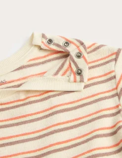 Stripe Top and Graphic Shorts Outfit (0-5 Yrs)