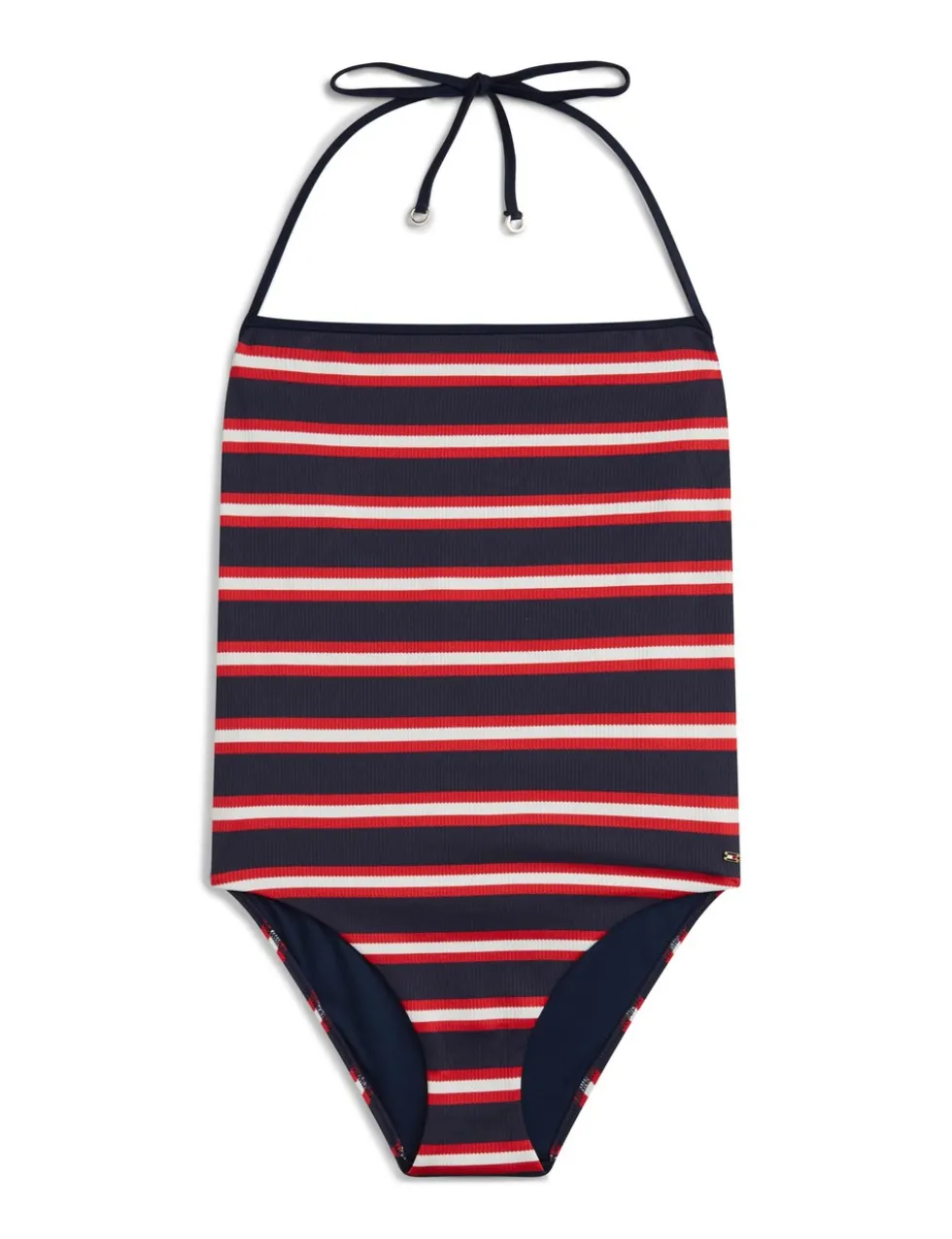 Striped Halterneck Swimsuit