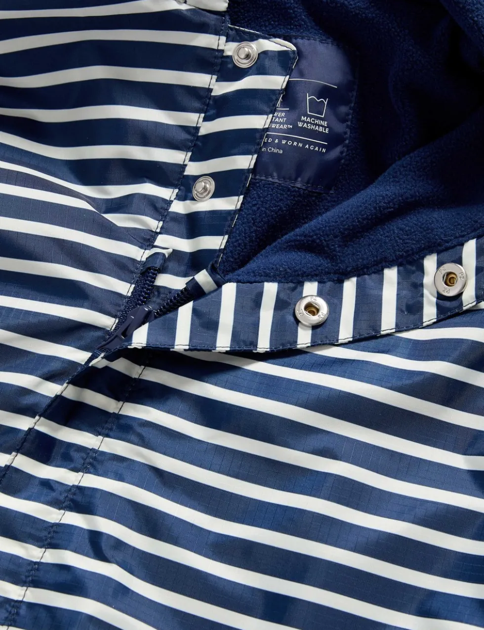 Striped Hooded Fisherman Puddlesuit (0-3 Yrs)
