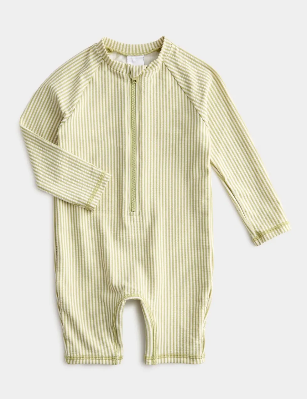 Striped Long Sleeve Swimsuit (0-3 Yrs)
