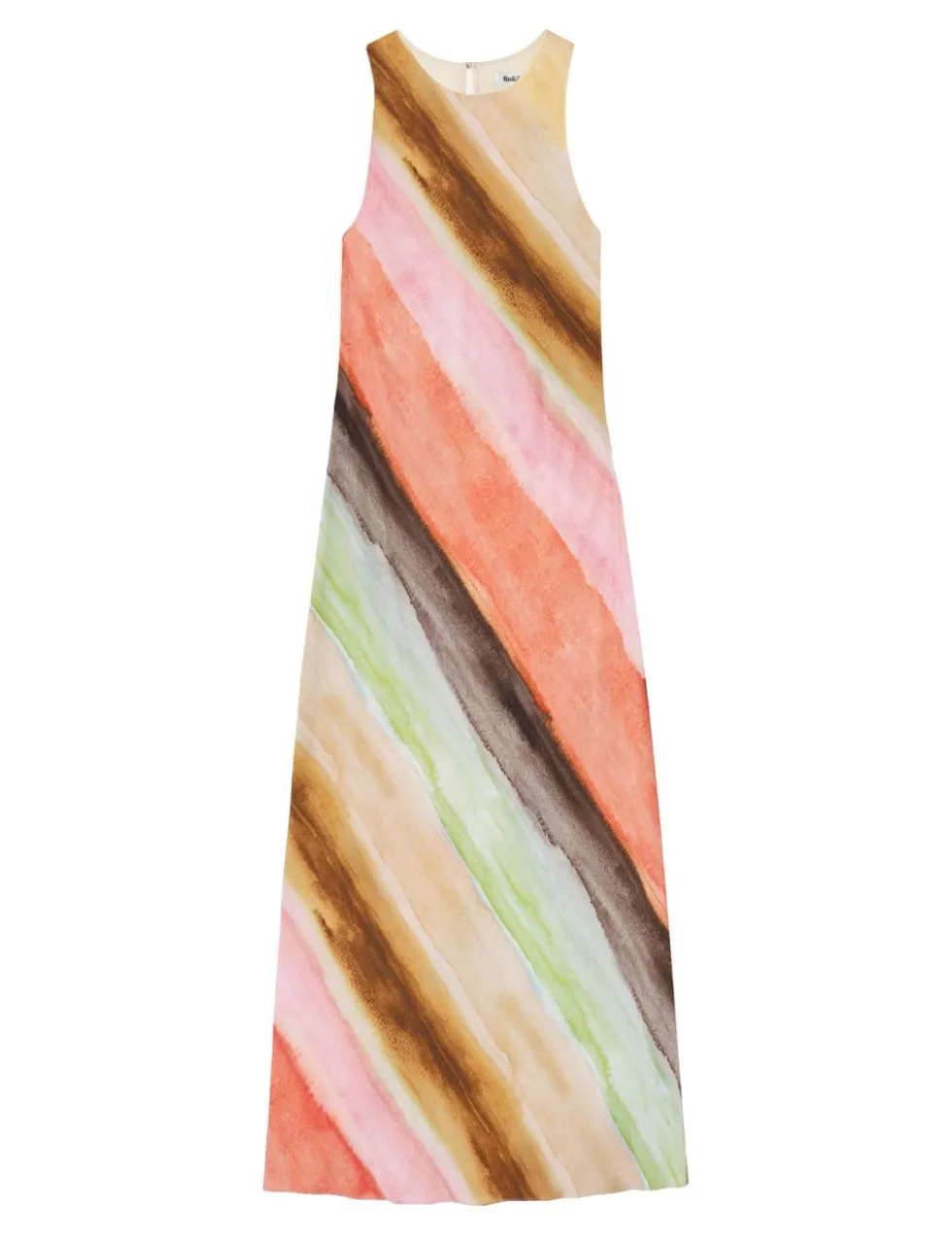 Striped Midaxi Column Dress
