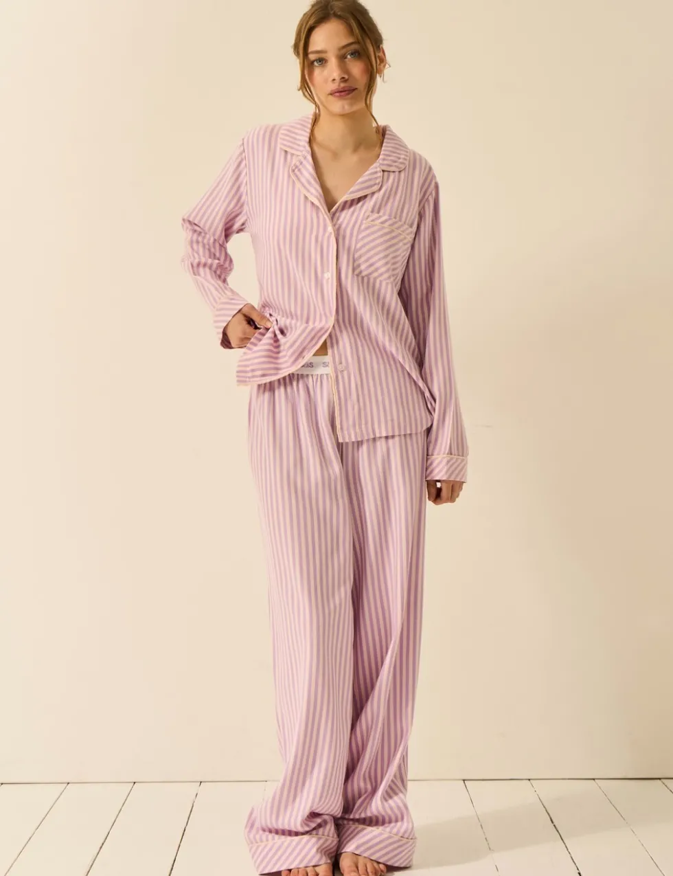 Striped Pyjama Top