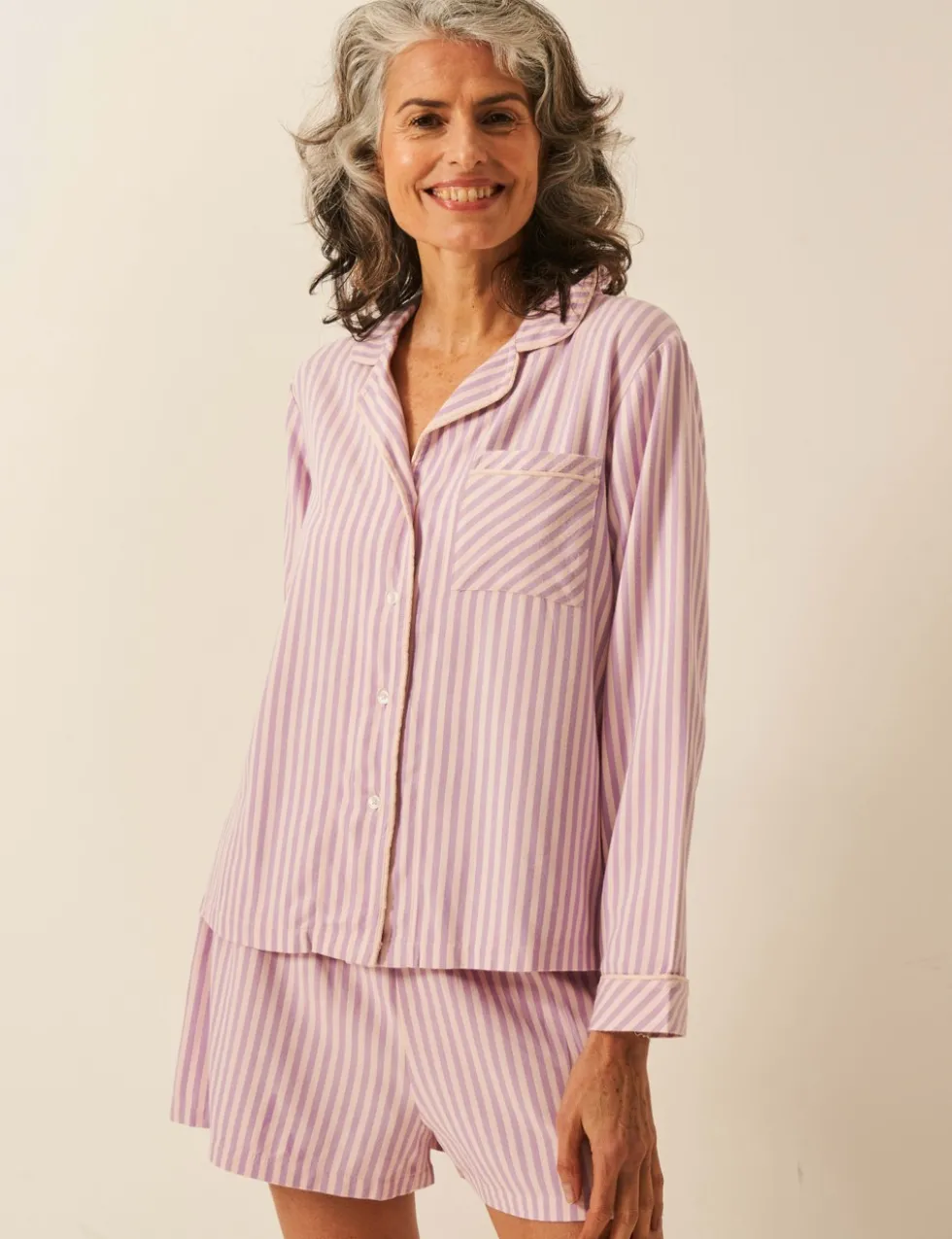 Striped Pyjama Top