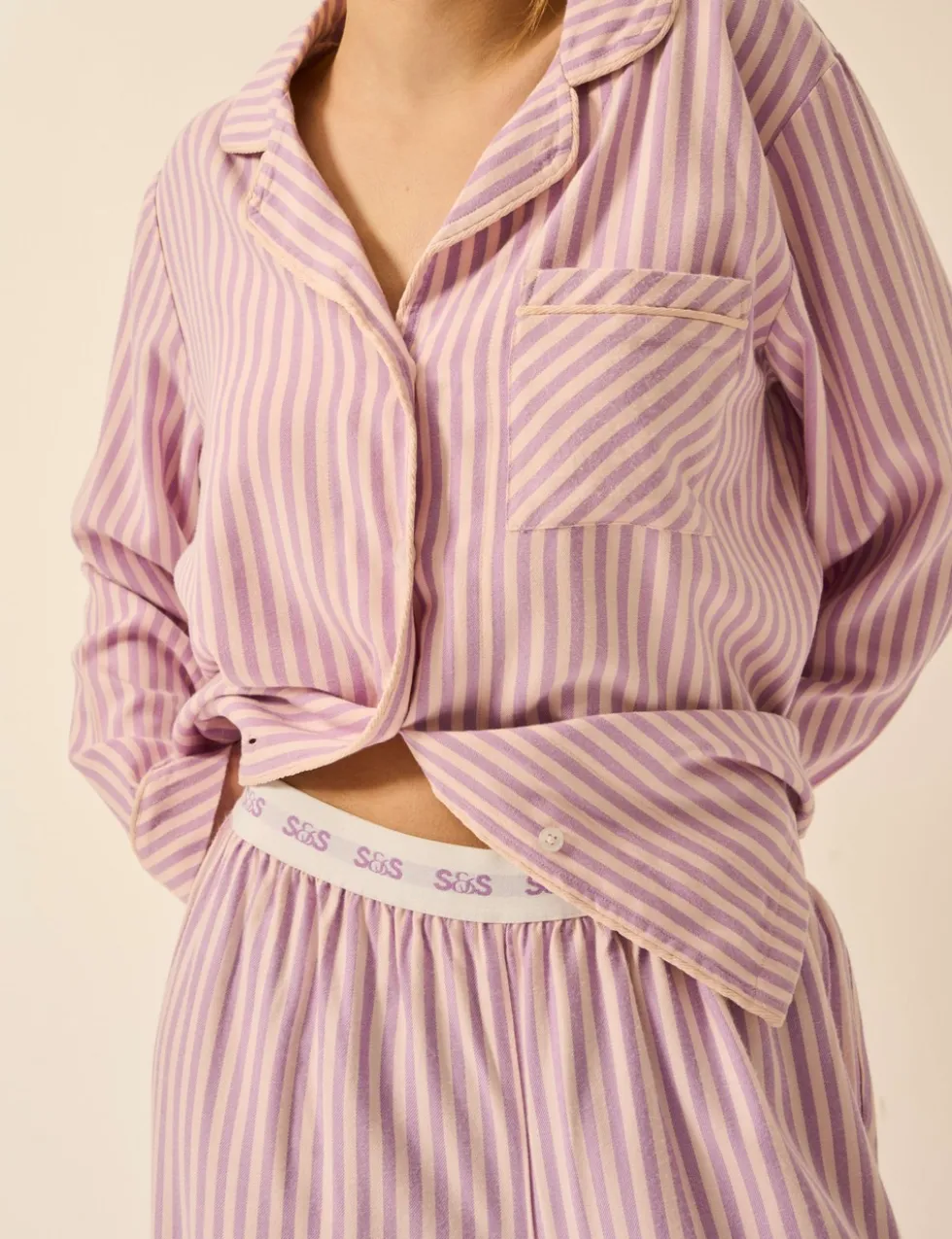 Striped Pyjama Top