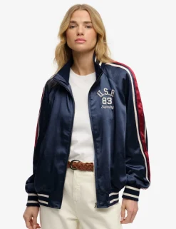 Striped Relaxed Track Jacket
