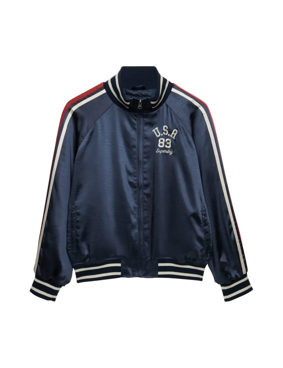 Striped Relaxed Track Jacket