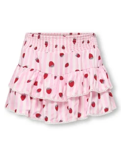 Striped Strawberry Frill Skort (8-14 Yrs)