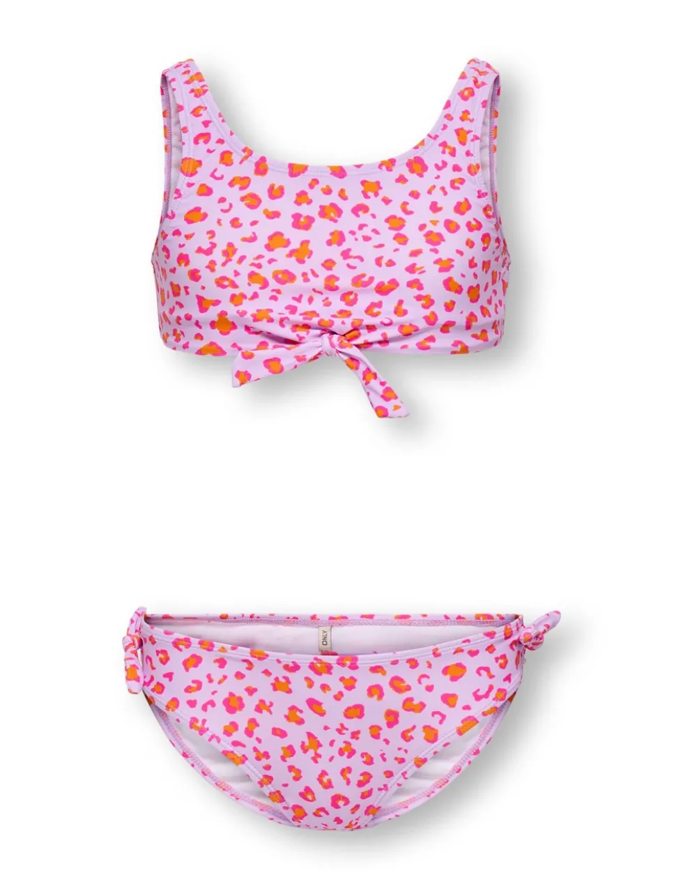 Striped Strawberry Knot Detail Bikini (7-14 Yrs)