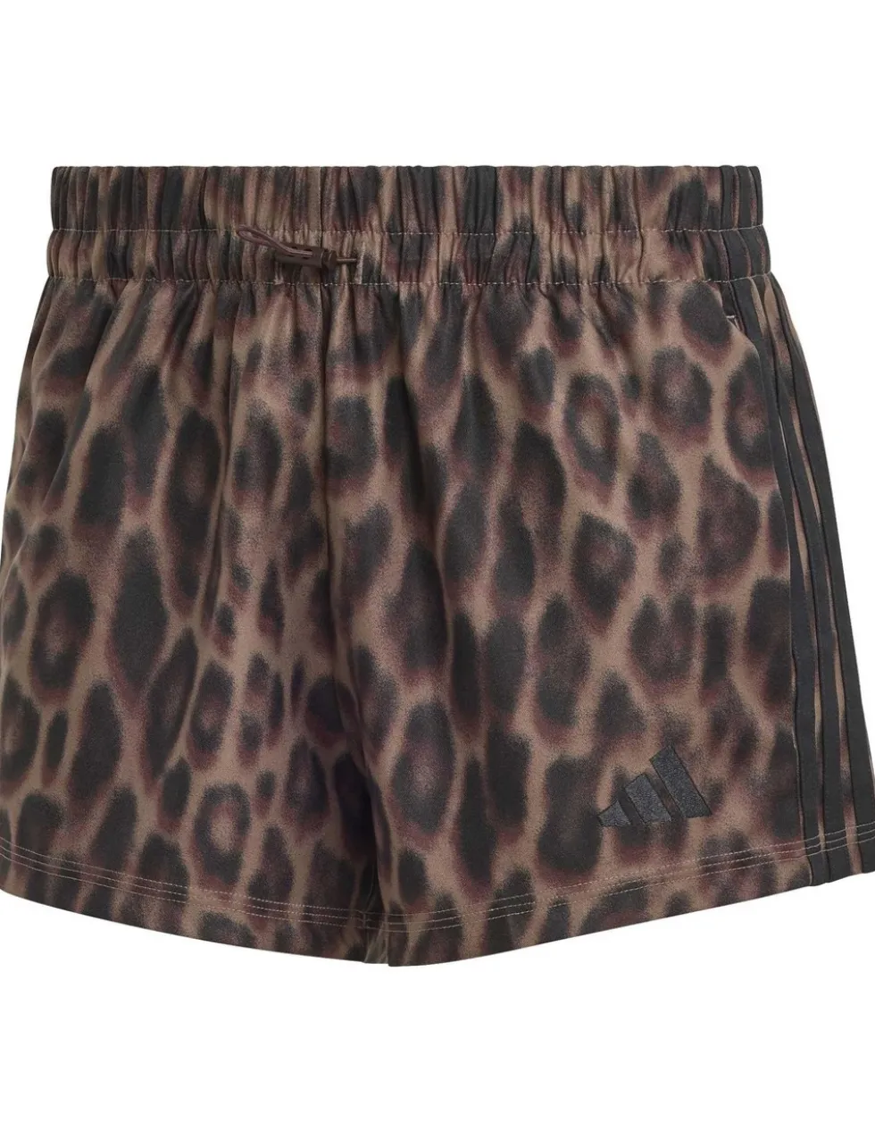 3-Stripes Woven Leopard Print Shorts