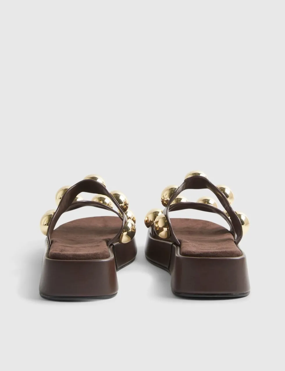 Studded Flatform Sandals