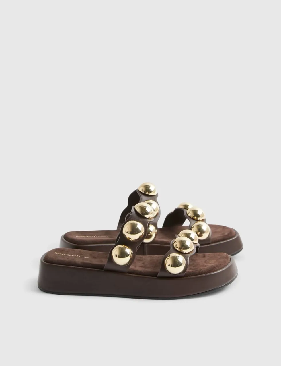 Studded Flatform Sandals