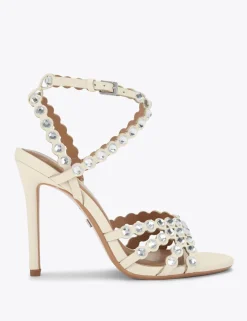 Studded Sparkle Stiletto Heel Sandals