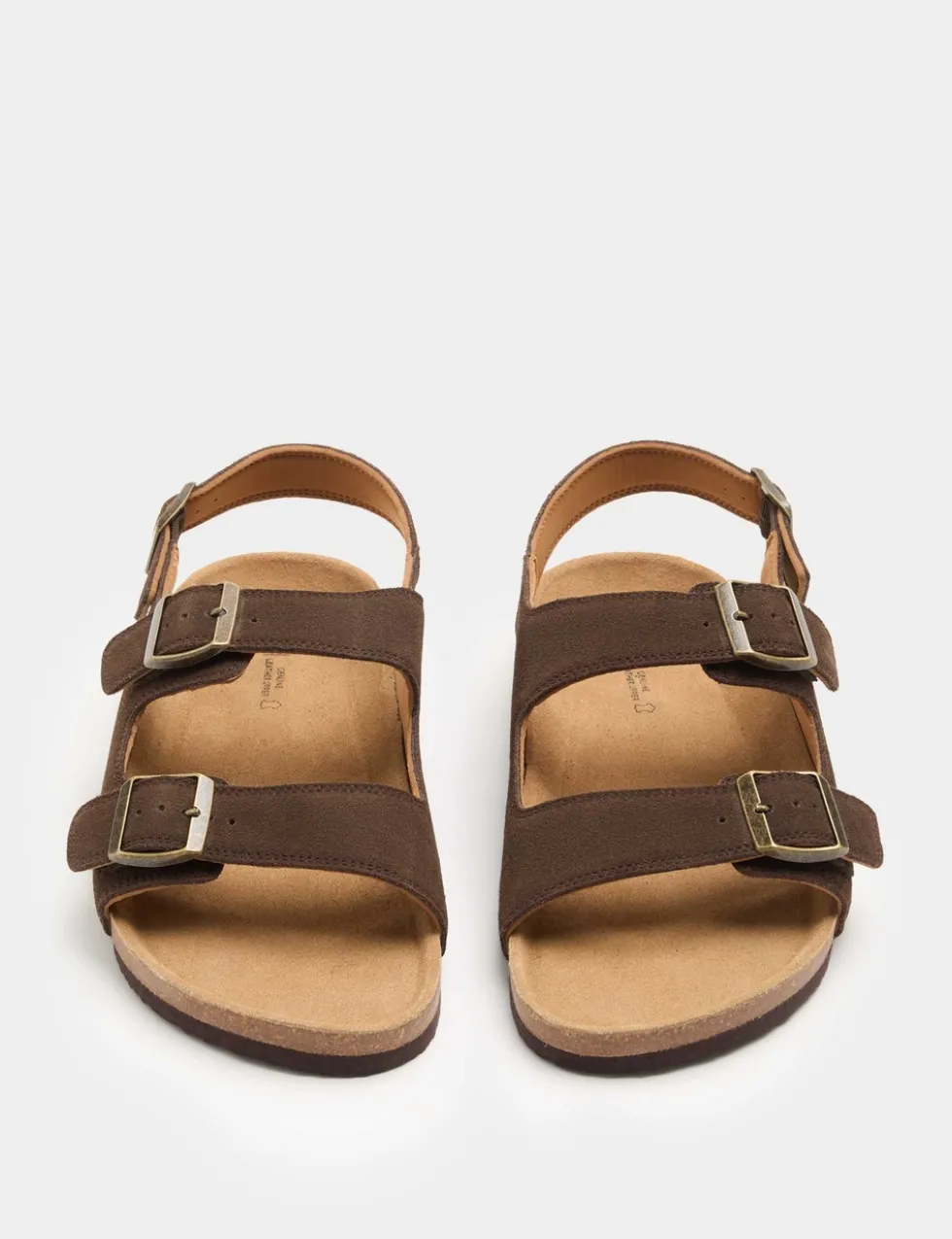 Suede Backstrap Corkbed Sandals