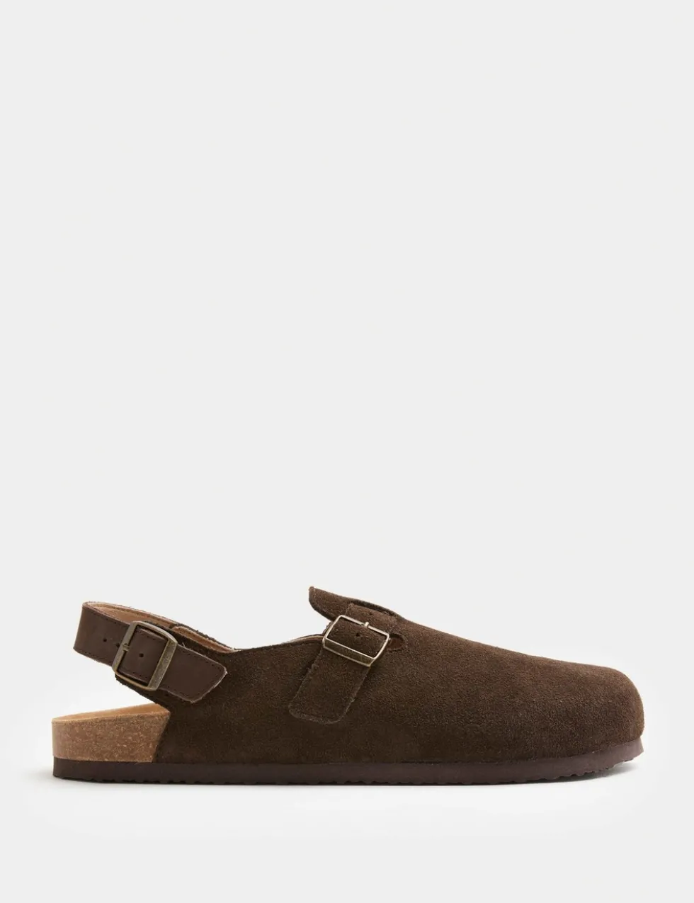 Suede Backstrap Mules