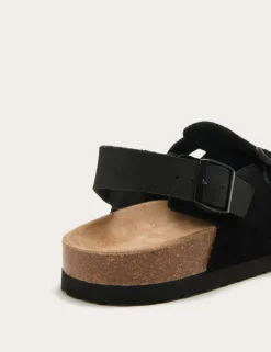 Suede Backstrap Mules