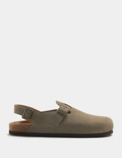 Suede Backstrap Mules