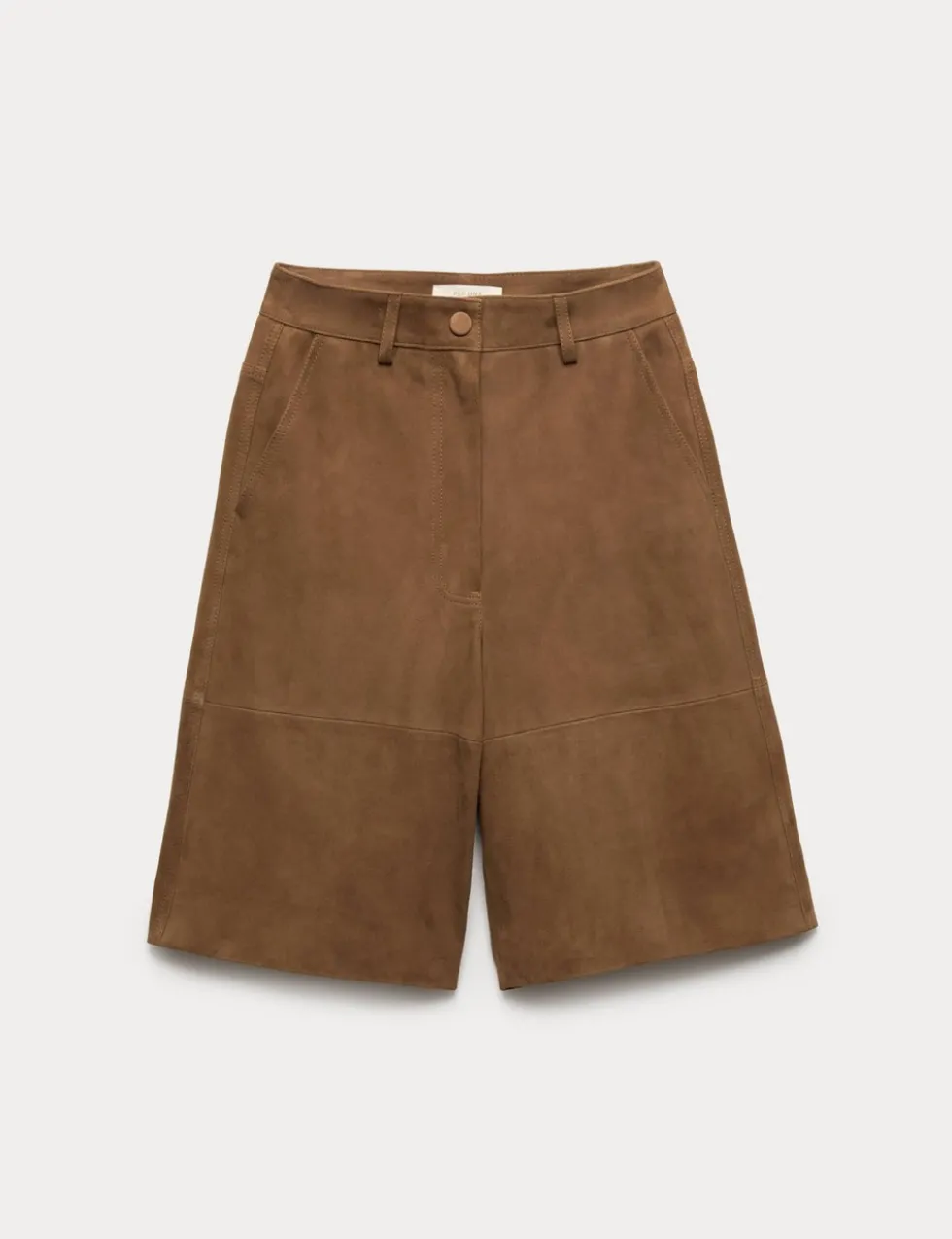 Suede Bermuda Shorts