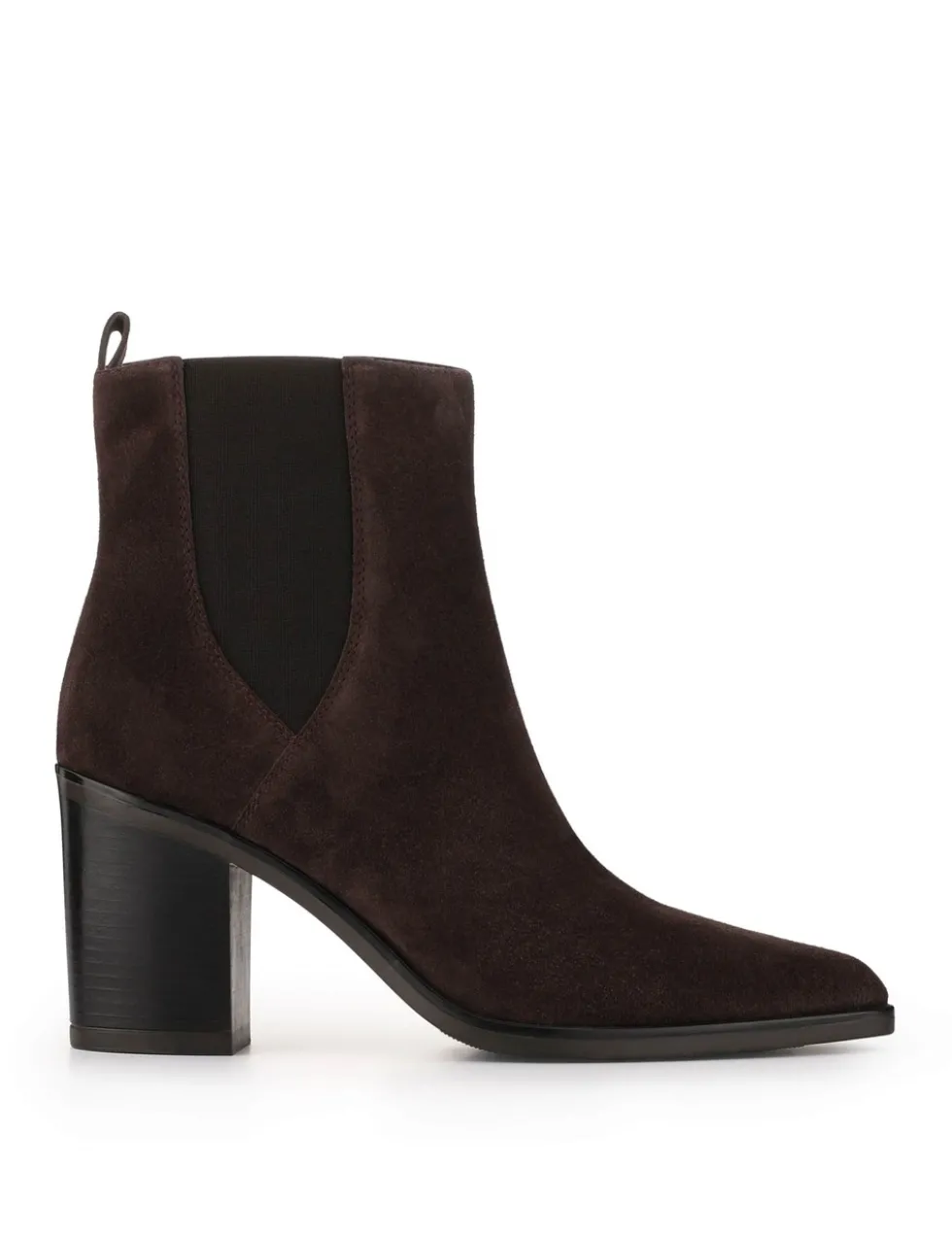 Suede Block Heel Ankle Boots