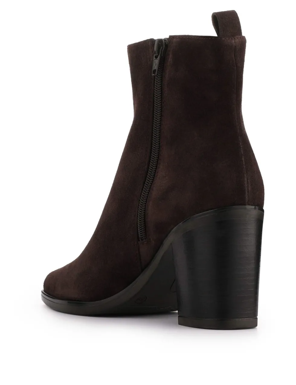 Suede Block Heel Ankle Boots
