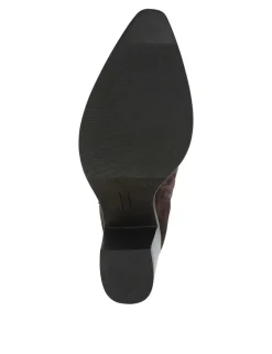 Suede Block Heel Knee High Boots
