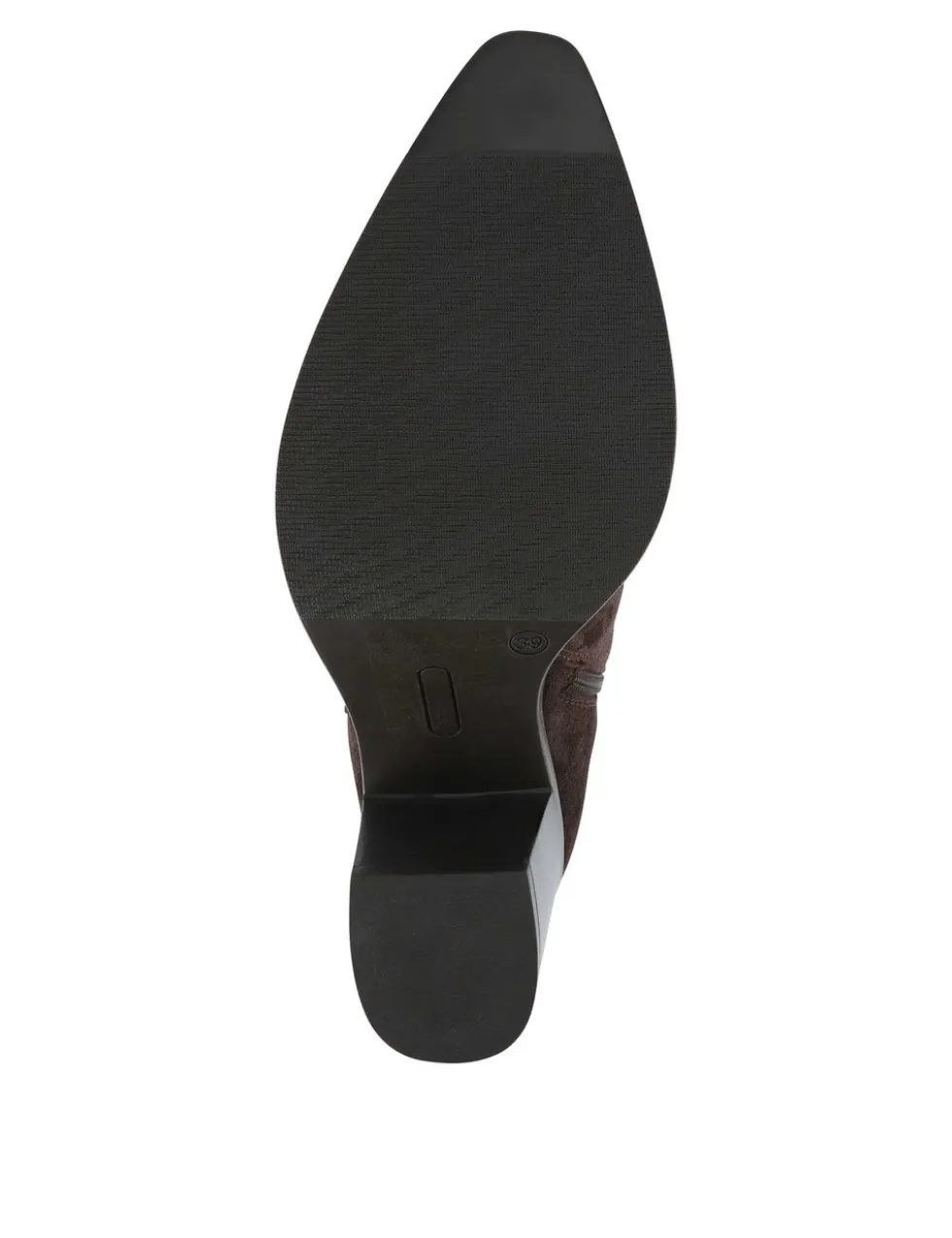 Suede Block Heel Knee High Boots