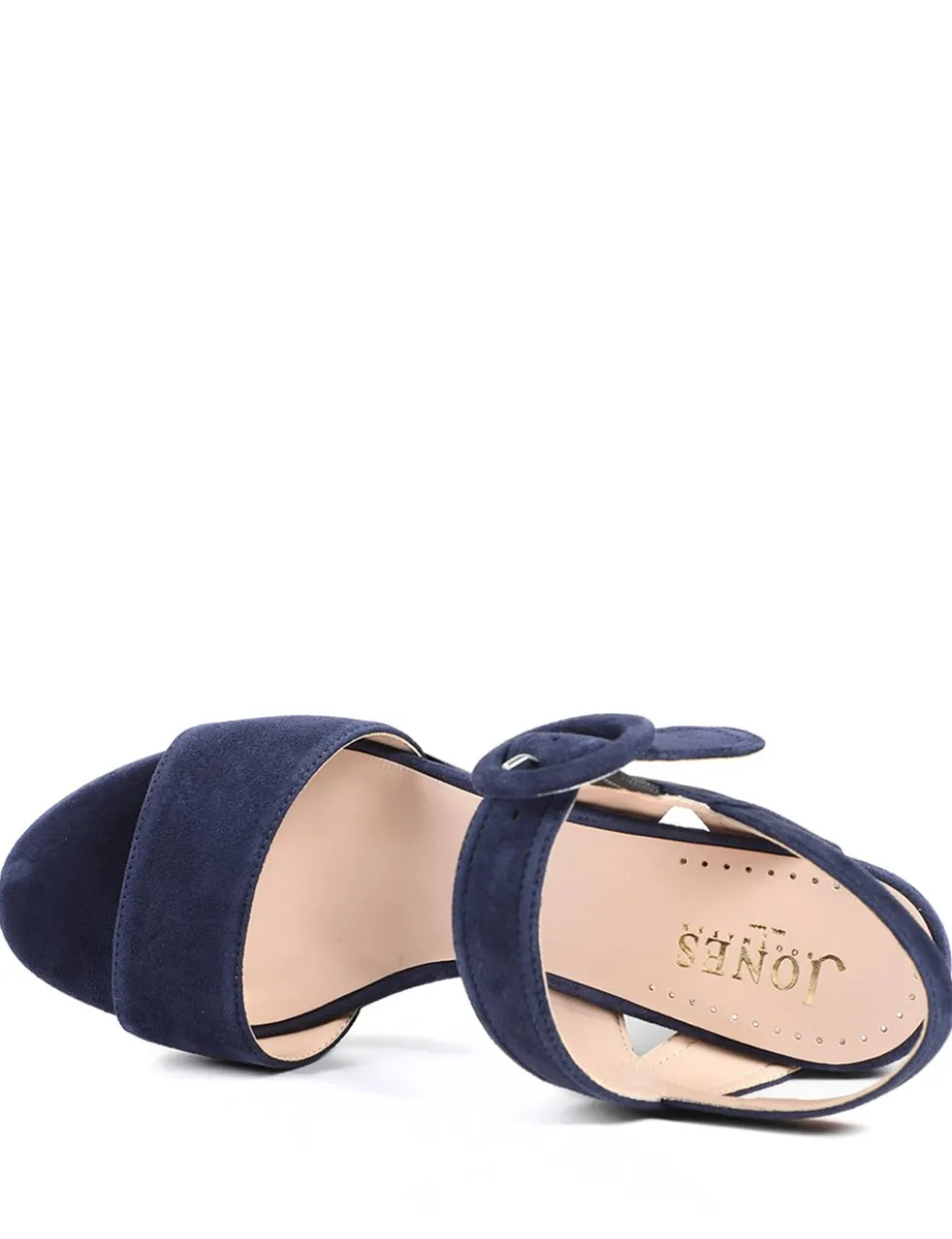 Suede Buckle Ankle Strap Block Heel Sandals