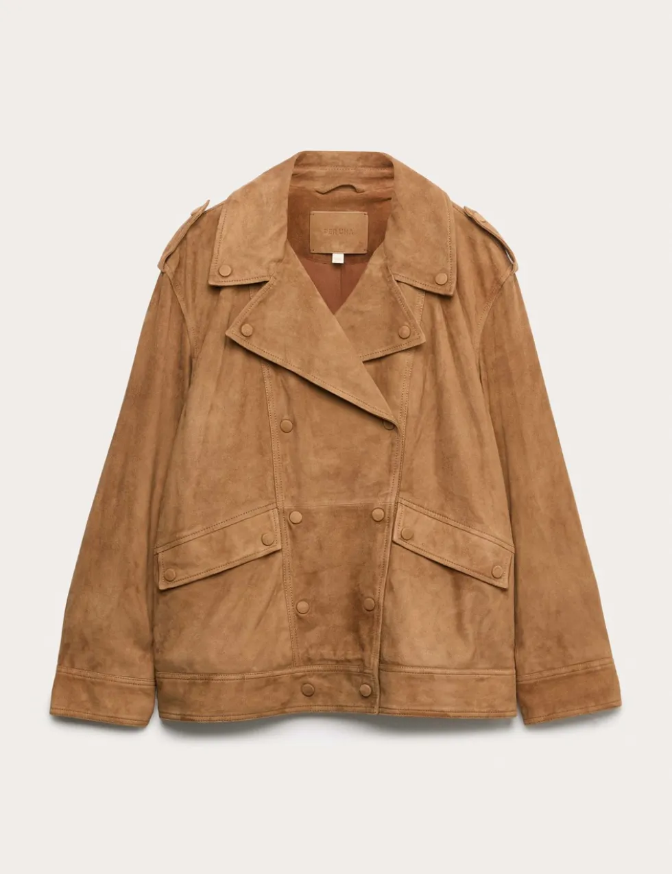 Suede Collared Biker Jacket