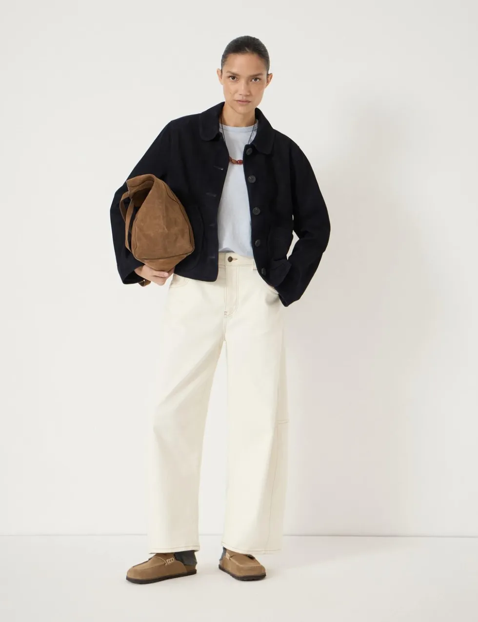 Suede Collared Jacket